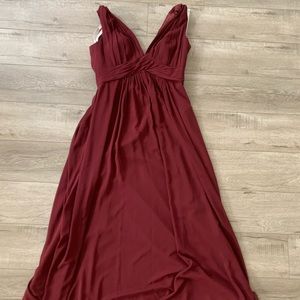 Azazie Maren in Cabernet size A12